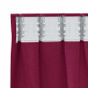 Cortinas con cortinas 2 pcs Rojo vino tinto 175x140cm Poliéster 5