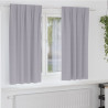 Cortinas con cortinas 2 pcs Gris metálico Poliéster 1