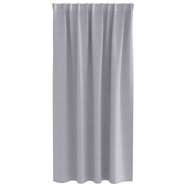 Cortinas con cortinas 2 pcs Gris metálico Poliéster M 4