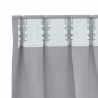 Cortinas con cortinas 2 pcs Gris metálico Poliéster 5