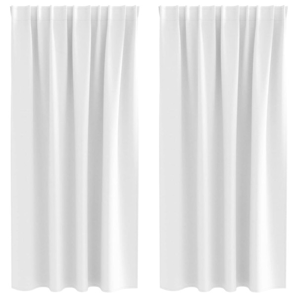 Cortinas con cortinas 2 pcs Brillante Poliéster M 2