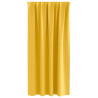 Cortinas con cortinas 2 pcs Amarillo mostaza Poliéster 4