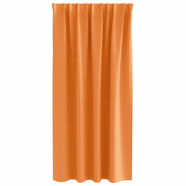 Cortinas con cortinas 2 pcs Naranja 175x140cm Poliéster M 4