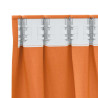 Cortinas con cortinas 2 pcs Naranja 175x140cm Poliéster 5