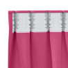 Cortinas con cortinas 2 pcs Rosa brillante Poliéster 5
