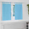 Cortinas con cortinas 2 pcs Azul claro 140x140cm Poliéster 1
