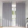 Cortinas con cortinas 2 pcs Gris claro Poliéster 1