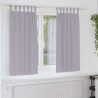 Cortinas con cortinas 2 pcs Gris metálico Poliéster 1