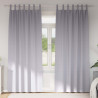 Cortinas con cortinas 2 pcs Gris metálico Poliéster 1