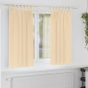 Cortinas con cortinas 2 pcs Crema Poliéster 1