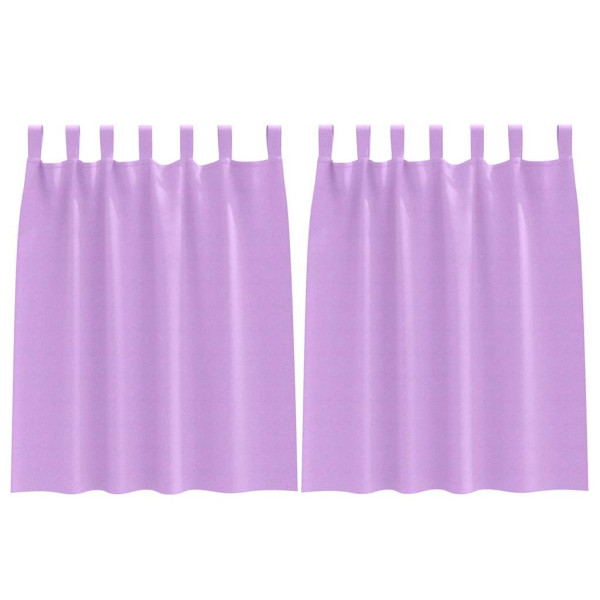 Cortinas con cortinas 2 pcs Morado Poliéster M 2