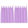 Cortinas con cortinas 2 pcs Morado Poliéster 2