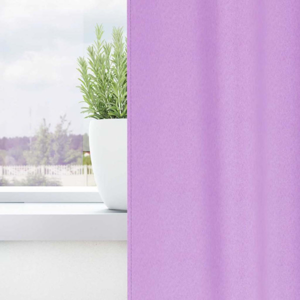 Cortinas con cortinas 2 pcs Morado Poliéster M 3