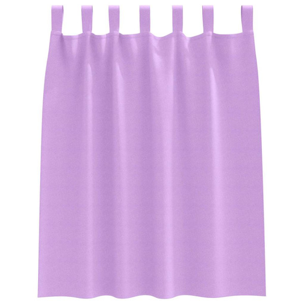 Cortinas con cortinas 2 pcs Morado Poliéster M 4