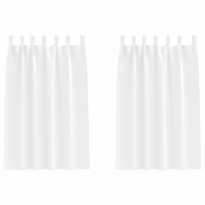 Cortinas con cortinas 2 pcs puro Poliéster H