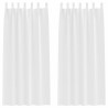 Cortinas con cortinas 2 pcs puro Poliéster 2