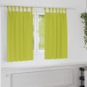 Cortinas con cortinas 2 pcs Verde manzana Poliéster 1