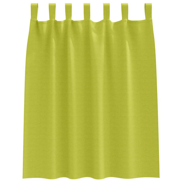 Cortinas con cortinas 2 pcs Verde manzana Poliéster M 4