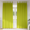 Cortinas con cortinas 2 pcs Verde manzana 245x140cm Poliéster 1