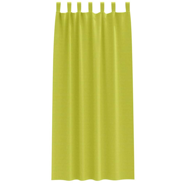 Cortinas con cortinas 2 pcs Verde manzana 245x140cm Poliéster M 4