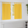 Cortinas 2 pcs Amarillo mostaza 140x140cm Poliéster 1