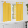 Cortinas con cortinas 2 pcs Amarillo mostaza Poliéster 1