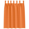 Cortinas con cortinas 2 pcs Naranja brillante Poliéster 4
