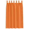 Cortinas con cortinas 2 pcs Naranja brillante Poliéster 4