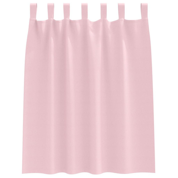 Cortinas con cortinas 2 pcs Rosa bebé 140x140cm Poliéster M 4