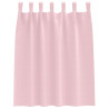 Cortinas con cortinas 2 pcs Rosa bebé 140x140cm Poliéster 4
