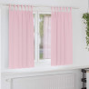 Cortinas con cortinas 2 pcs Rosa bebé Poliéster 1