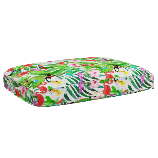 Cojín de palé para asiento Floral Multicolor 120 x 80 x 12 cm D