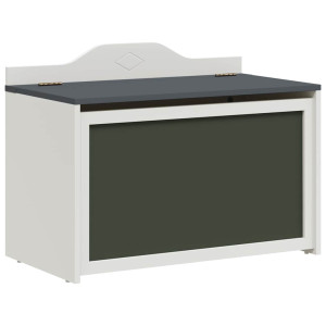 Caja de Juguetes Gris y blanco 73 x 33 x 55 cm H