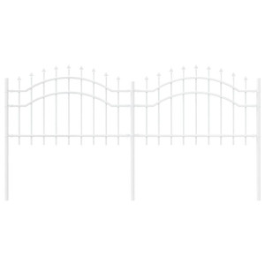 Cerca de jardín 115 cm Acero con recubrimiento en polvo H