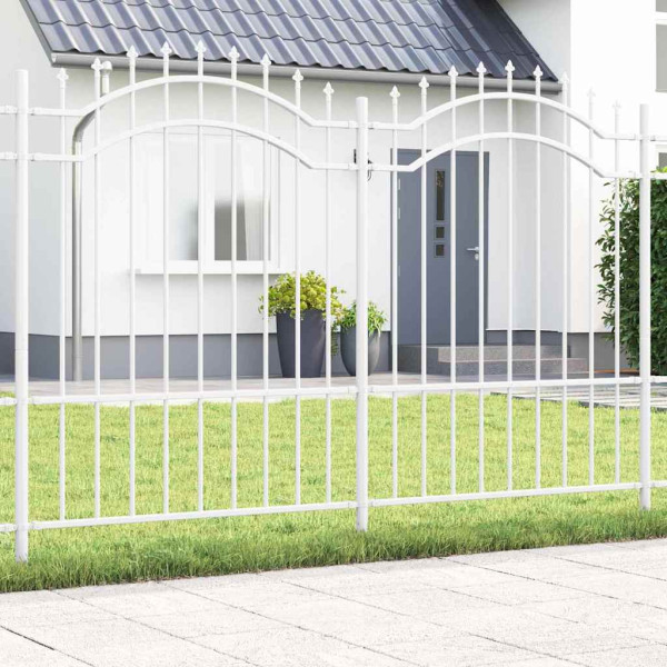 Cerca de jardín 190 cm Acero con recubrimiento en polvo D