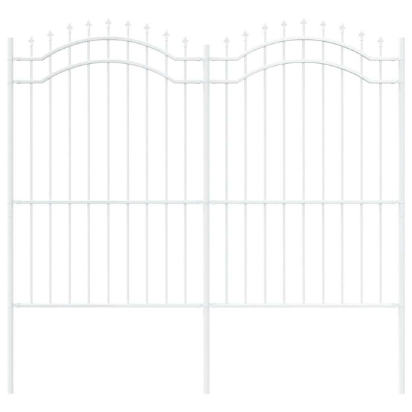 Cerca de jardín 215 cm Acero con recubrimiento en polvo M 2