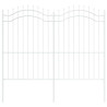 Cerca de jardín 215 cm Acero con recubrimiento en polvo 2