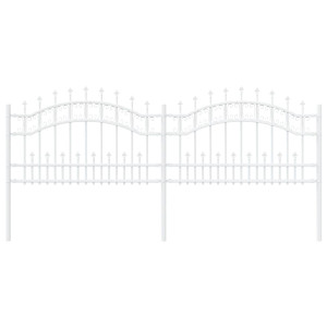 Valla de jardín 115 cm Acero con recubrimiento en polvo H