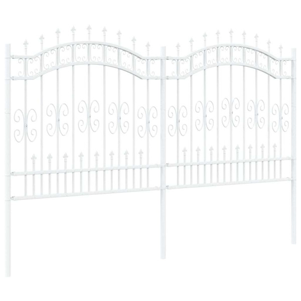 Valla de jardín 165 cm Acero con recubrimiento en polvo M 4