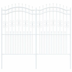 Valla de jardín 215 cm Acero con recubrimiento en polvo H