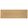 Alfombra Beige 80 x 250 cm yute 1