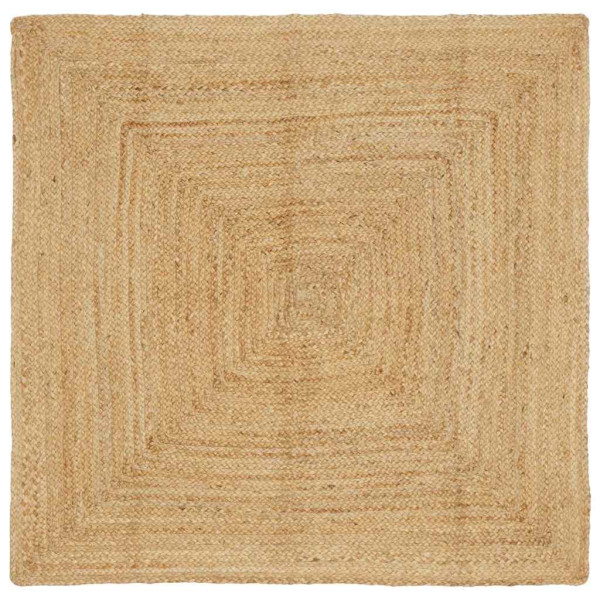 Alfombra Beige 160 x 160 cm yute D
