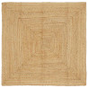 Alfombra Beige 160 x 160 cm yute 1