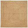 Alfombra Beige 240 x 240 cm yute 1