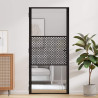 Puerta Interior Negro 93 x 201.5 cm Vidrio templado. Aluminio 3