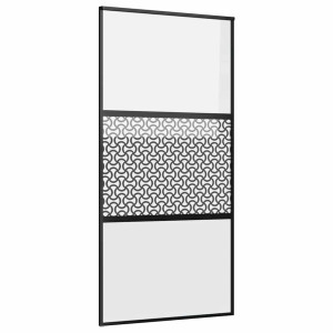 Puerta deslizante Negro 102.5 x 205 cm H