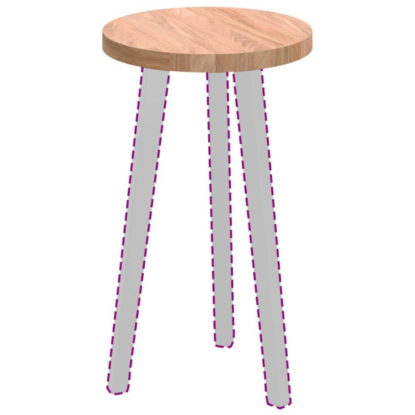 Encimera Otro Marrón claro Ø 30 x 2.5 cm Madera de roble sólida M 3