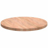 Encimera Marrón claro Ø 50 x 2.5 cm Madera de roble sólida 5