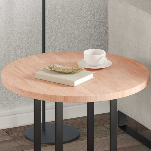 Encimera Otro Marrón claro Ø 60 x 2.5 cm Madera de roble sólida M 4