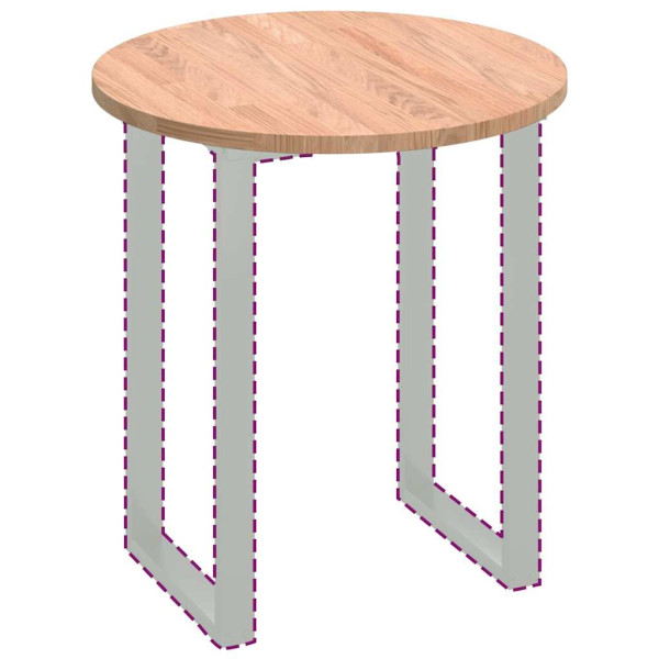 Encimera Otro Marrón claro Ø 70 x 2.5 cm Madera de roble sólida M 3